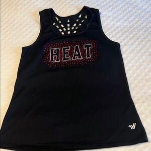 Varsity Black and Red Tank Top